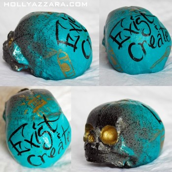 Holly Azzara - Blue Fetus Skull